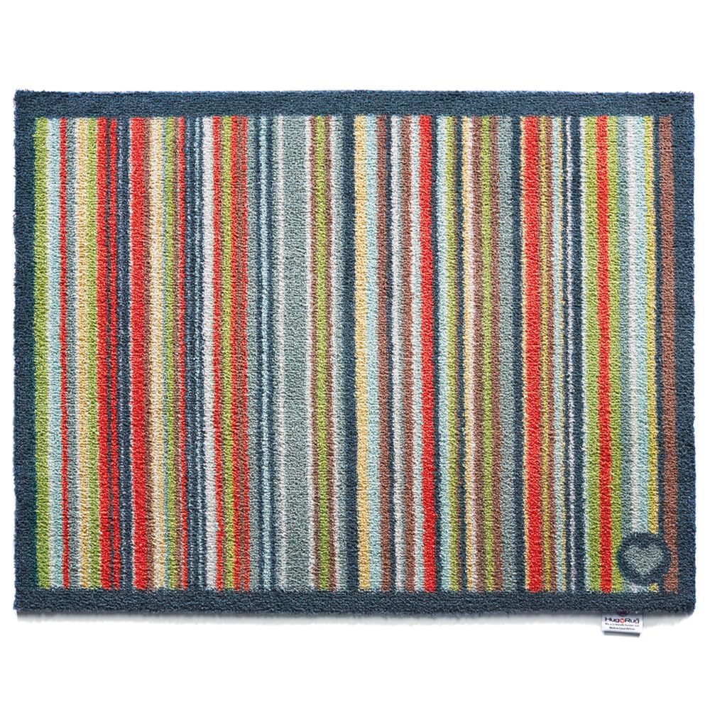 – Washable Dirt Trapper Door Mat Kitchen Hallway Doorway, Made in the UK, Stripe 32 65X85
