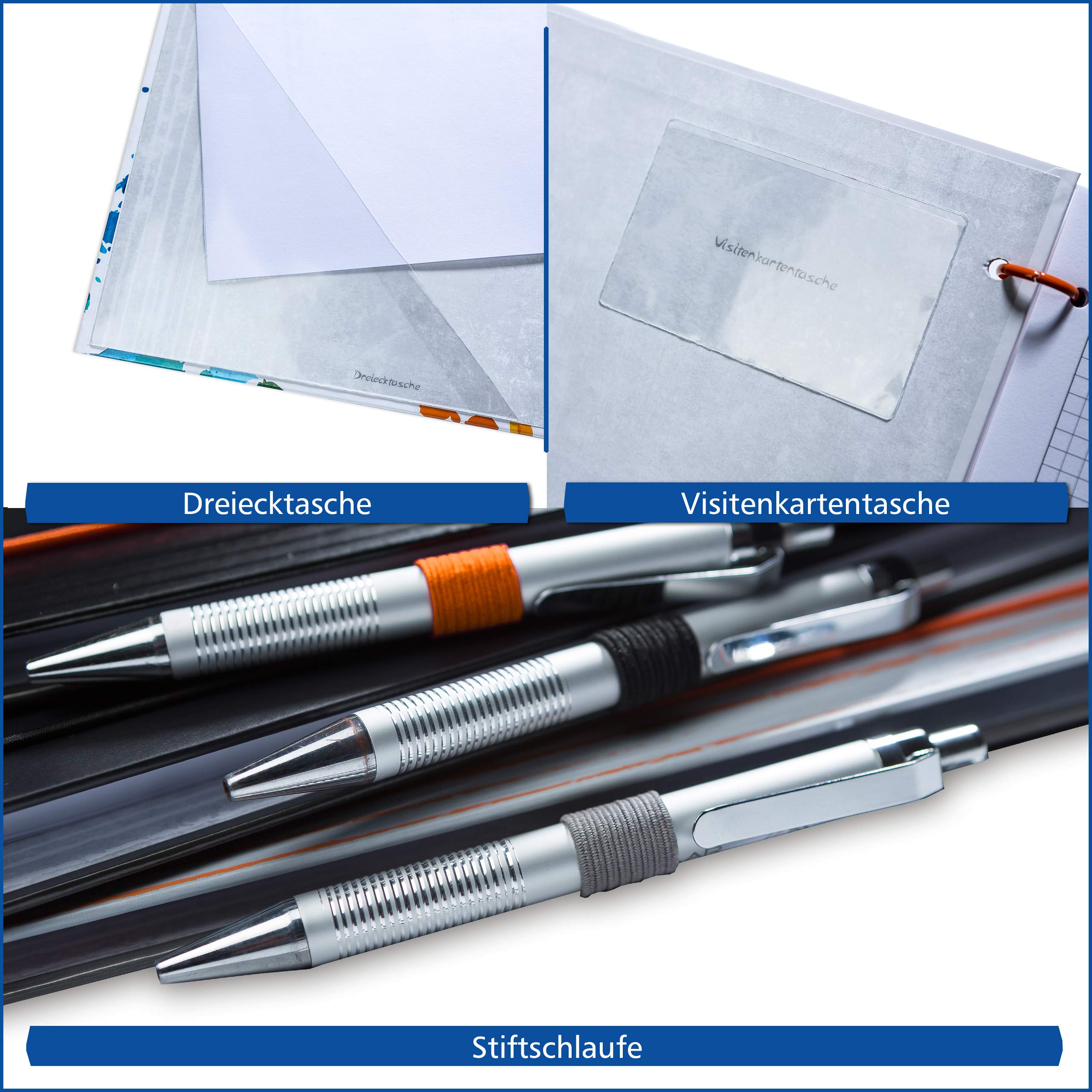 ORGANIZER A4 2026, Typ: Business, Wochenkalender Basic (Ring L,Orange,Business)