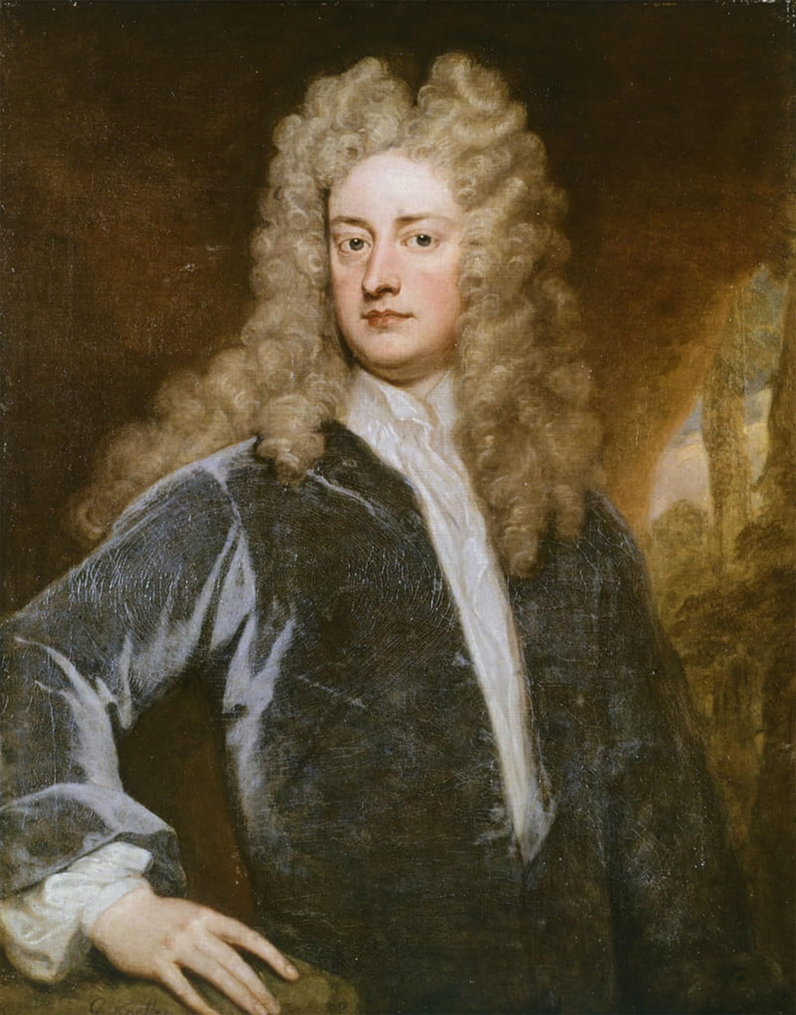 SERENDIPITP Aesthetic Poster Photo Wall Print Retro Picture Portrait of Addison Milston by Godfrey Kneller Modern Wall Artwork for Home Decor 60x90cm