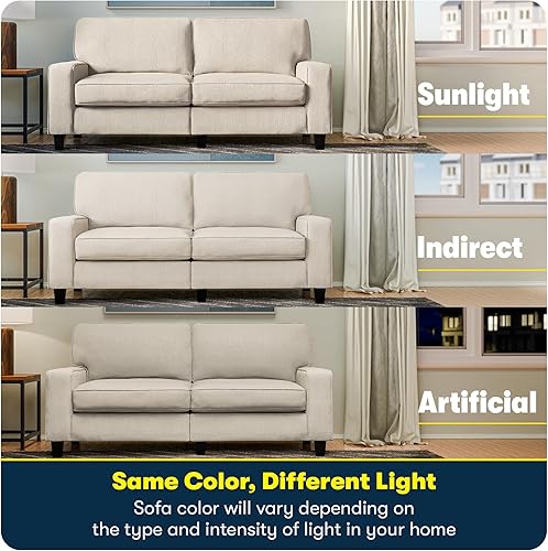 Miniatura 217 de Serta Palisades Sofás Tapizados para Sala, Sofá de Diseño Moderno, Tela, gris (Glacial Gray) gris (Glacial Gray),Beige,Marrón,Alforfón Beige,Marrón