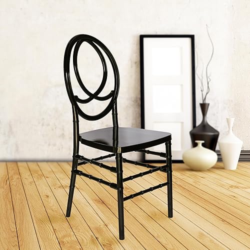 Miniatura 2 de FOH FOHFurniture - Sillas acrílicas mejoradas, sillas de fantasma Chiavari de cristal, sillas apilables transparentes elegantes para fiestas,