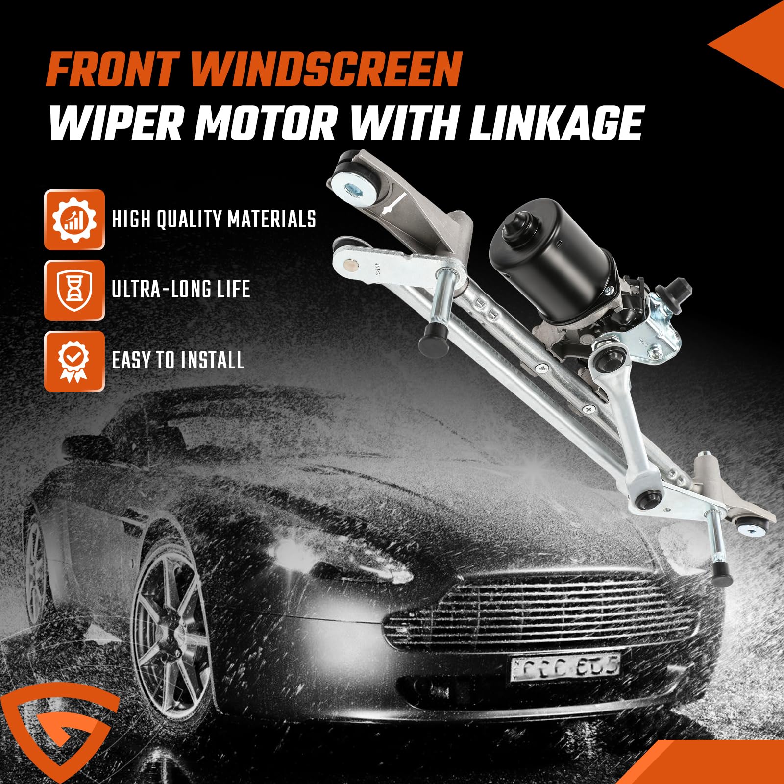 Moteur d'essuie-glace avant avec liaison compatible avec Opel Mokka/Mokka X 2012-2023 95323224 42333715