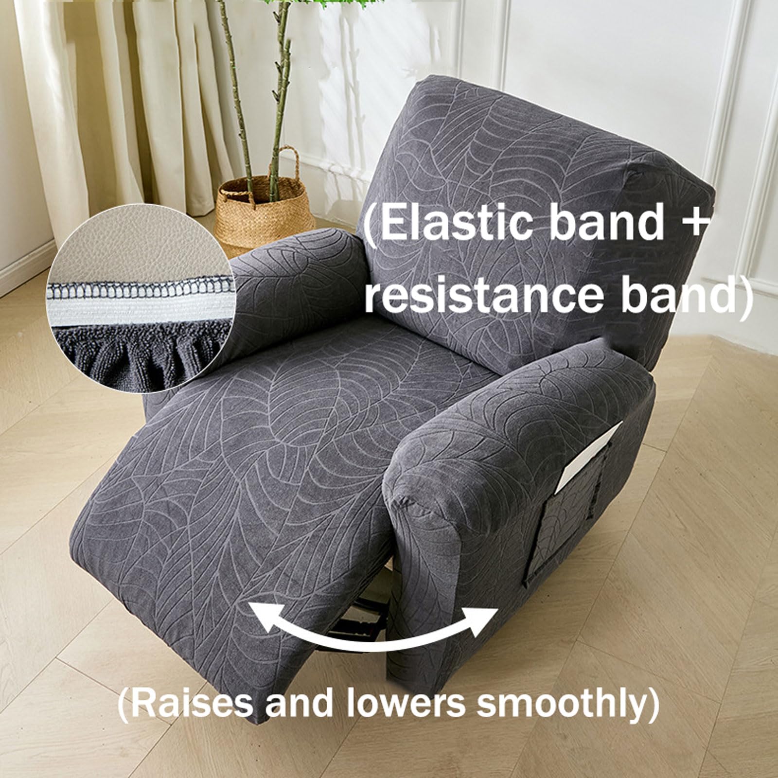 Funda Butaca Reclinable,EláStica Funda para Sofá Reclinable,Funda para SillóN Reclinable Lazyboy,Costuras Finas,Adecuado para Familias con NiñOs O Mascotas