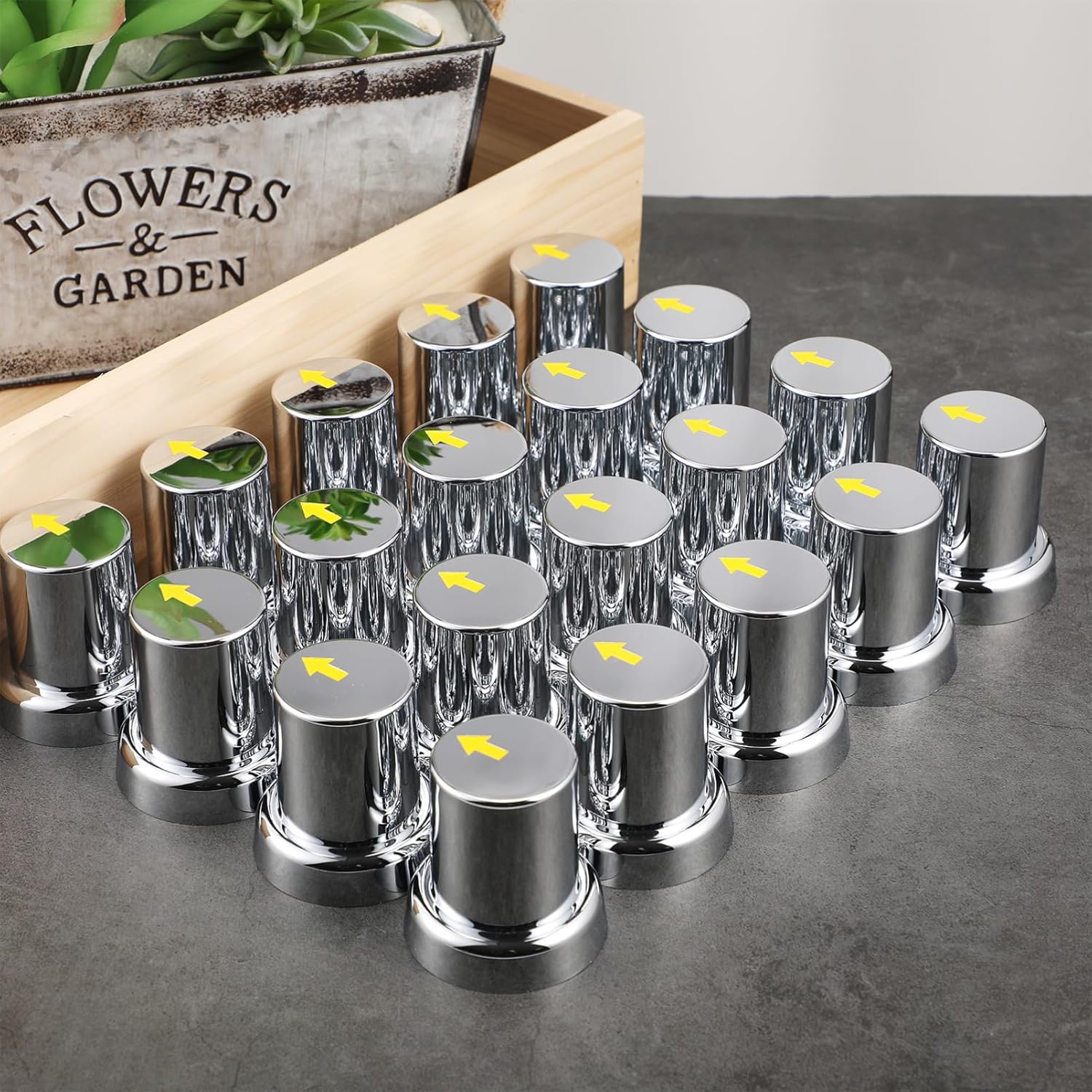 20pcs Lug Nut for Car Wheels Fitment Tool Dust Caps Easy Installation for Truck Accessories and Trailers