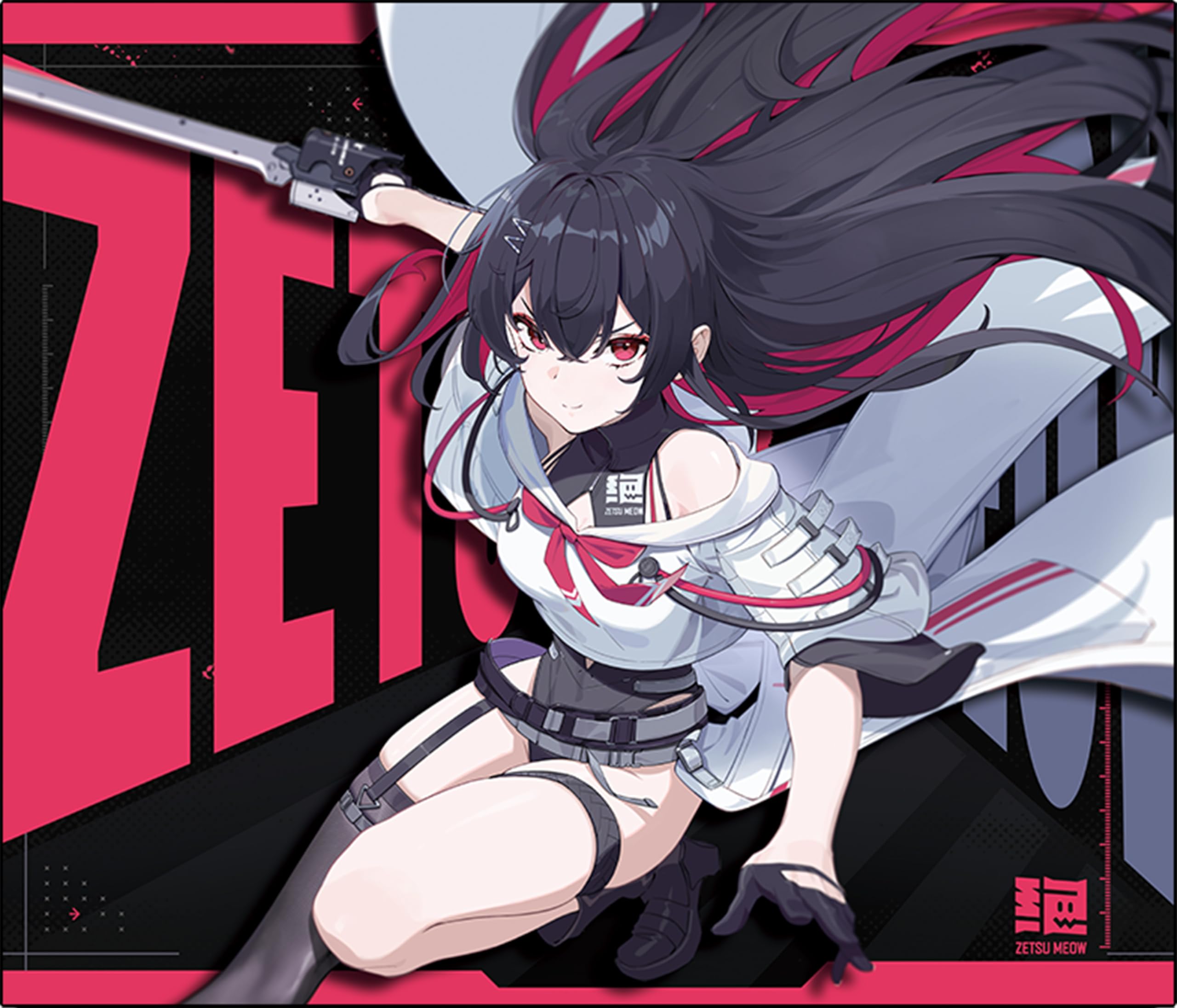 Amazon.co.jp: ZETSUMEOW 刃 YAIBAゲーミングマウスパッド/布製