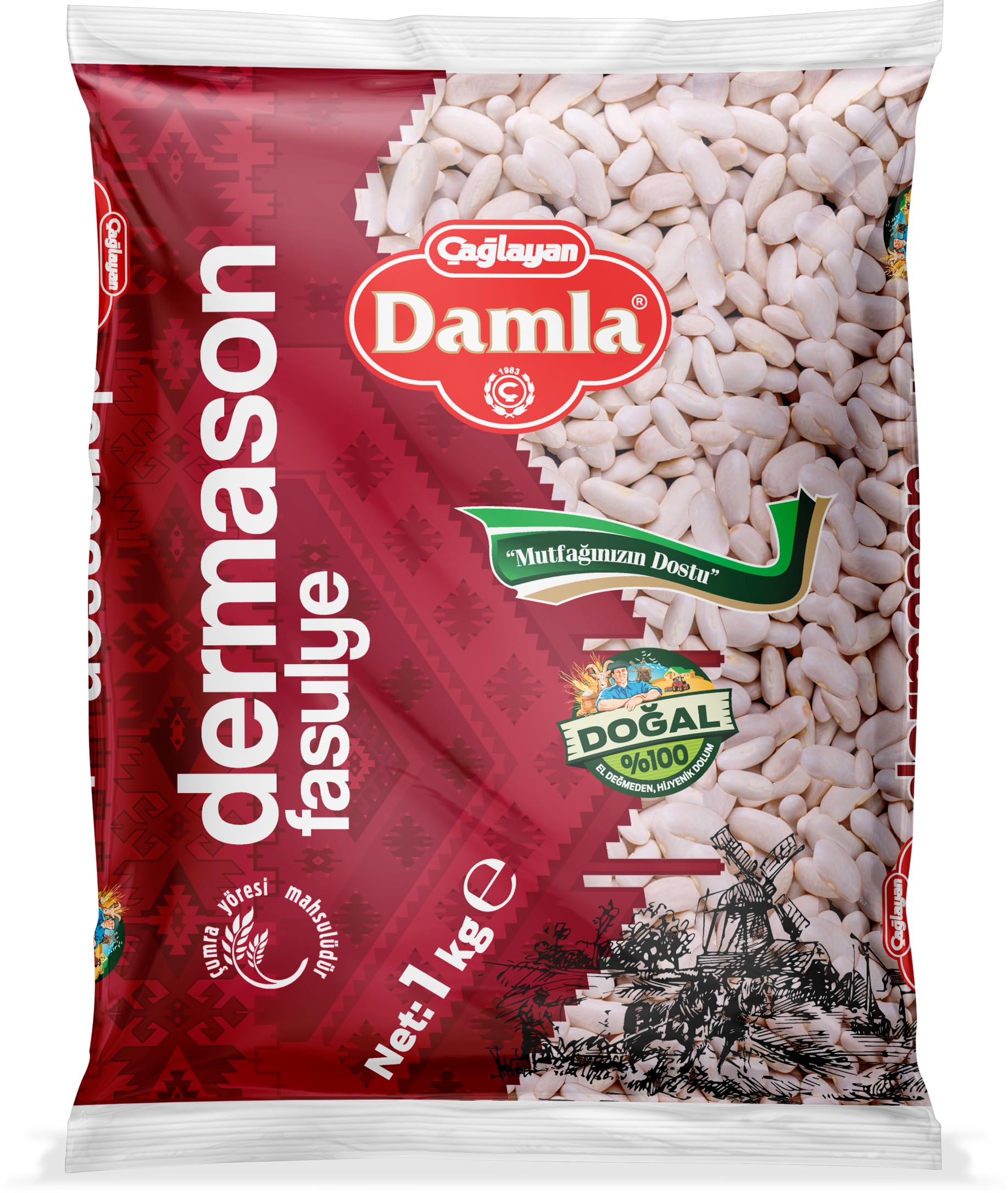 Damla Dermason Fasulye 1 kg