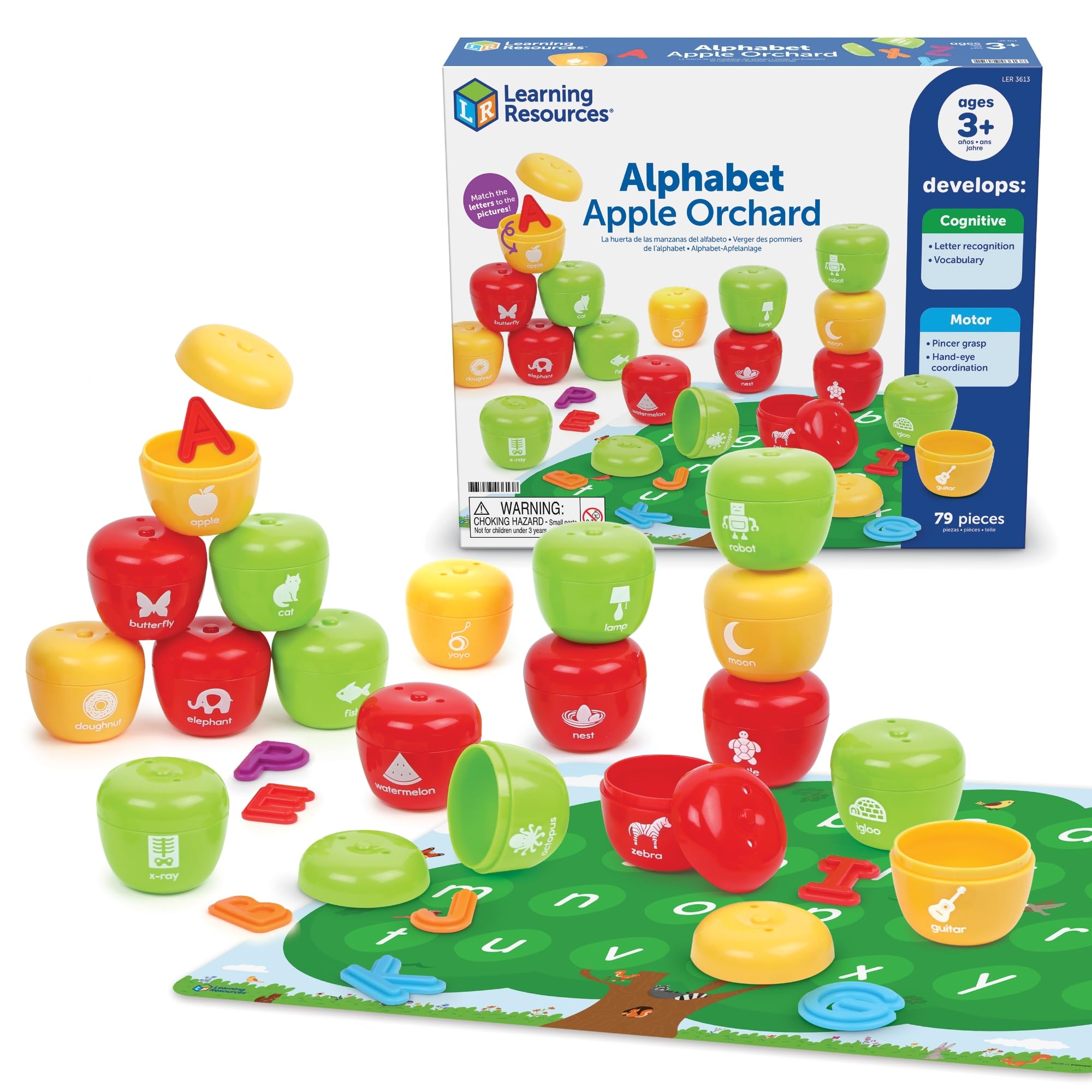 Amazon.com: Learning Resources Alphabet Apple Orchard | Alphabet