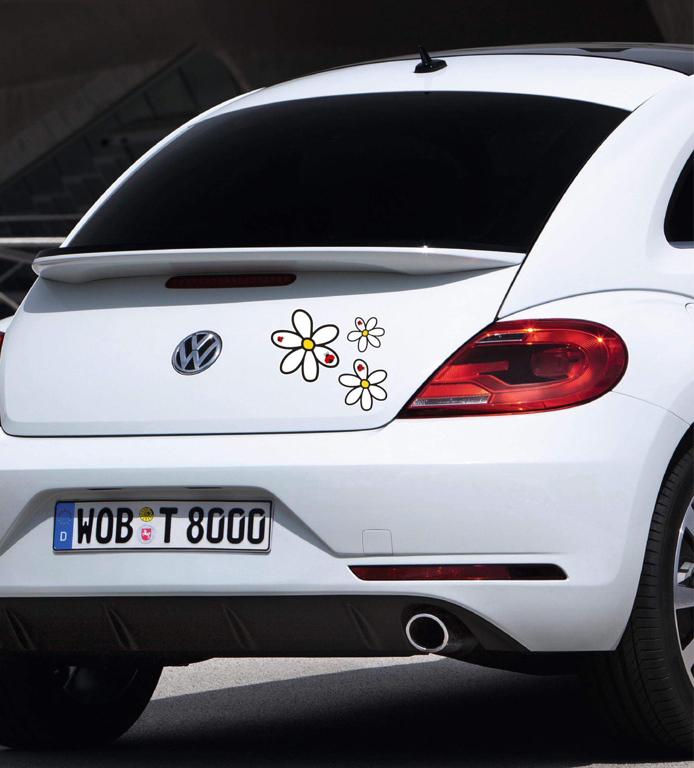 3 Coole Blumen-Aufkleber Aus Vinyl – Für Auto, Helm, Laptop & Mehr