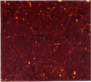 20x25cm DIY Blank Acoustic Guitar Plate Sheet Self Adhesive Scratch Pickguard Material Sheet (Dark Tortoise)
