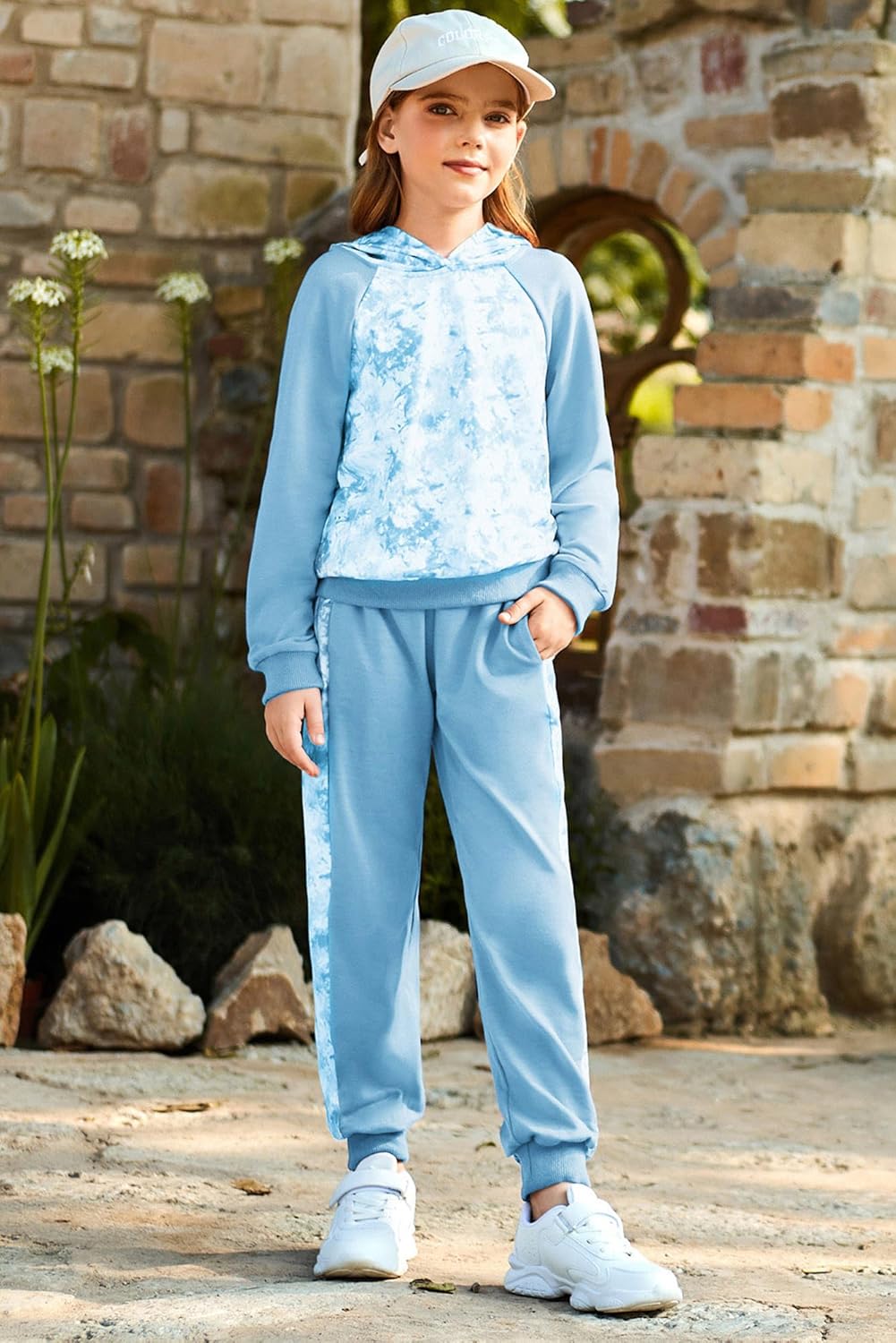 GRACE KARIN Girls 2 Piece Pant Sets Girl Long Sleeve Hooded Sweatshirt Clothes Set Kids Sweatpants Outfits Size 6-14 - Image 7