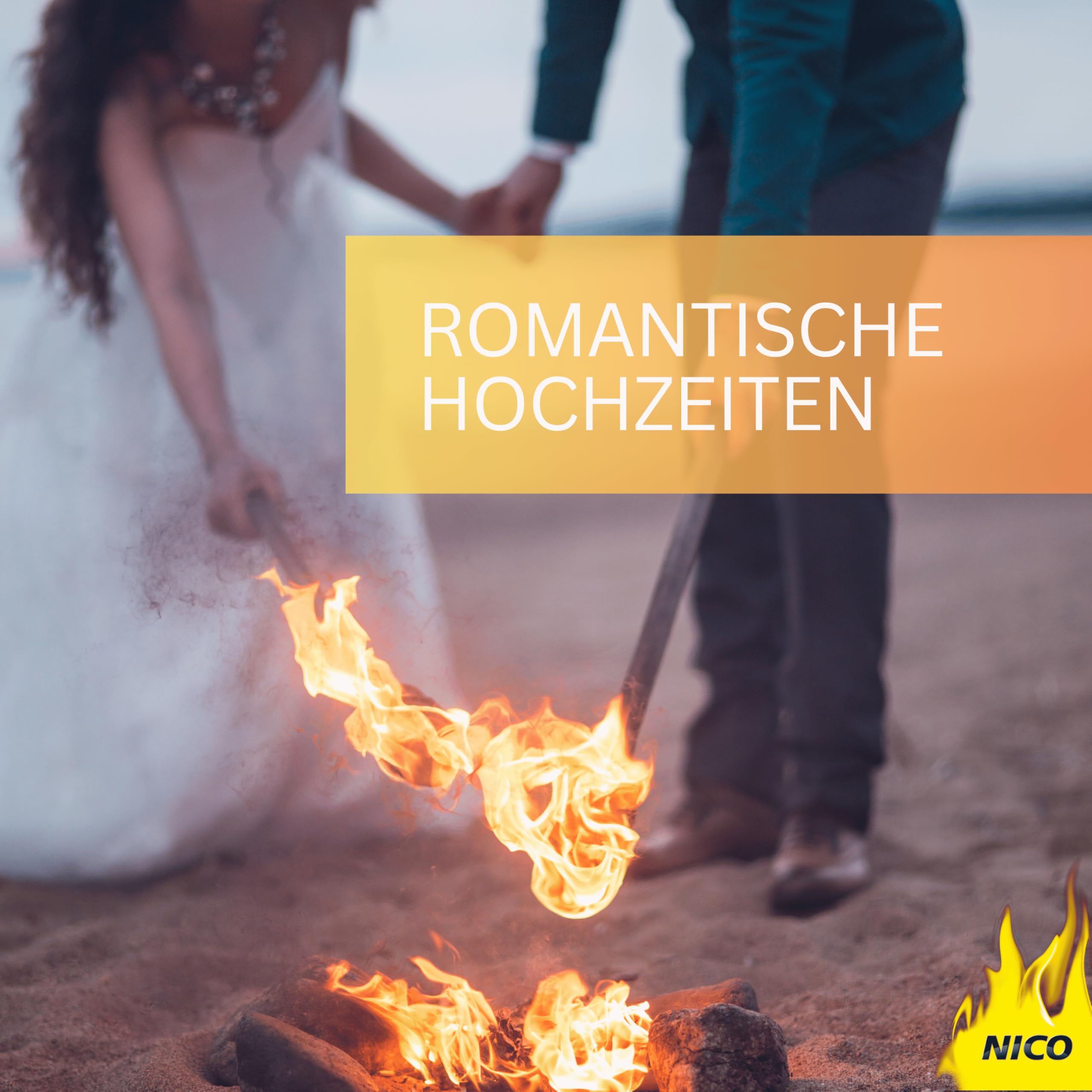100 Stück Wachsfackeln, Brenndauer 60 Min. I hochwertige Fackeln aus Wachs mit Handschutz I Garten-Fackel für Outdoor Party, Event, Nacht-Wanderung