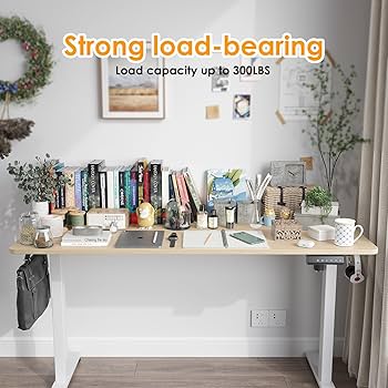 PC周辺機器 office Home&amp;Bussiness Amazon.com: Electric Standing Desk with Memory Preset Sit