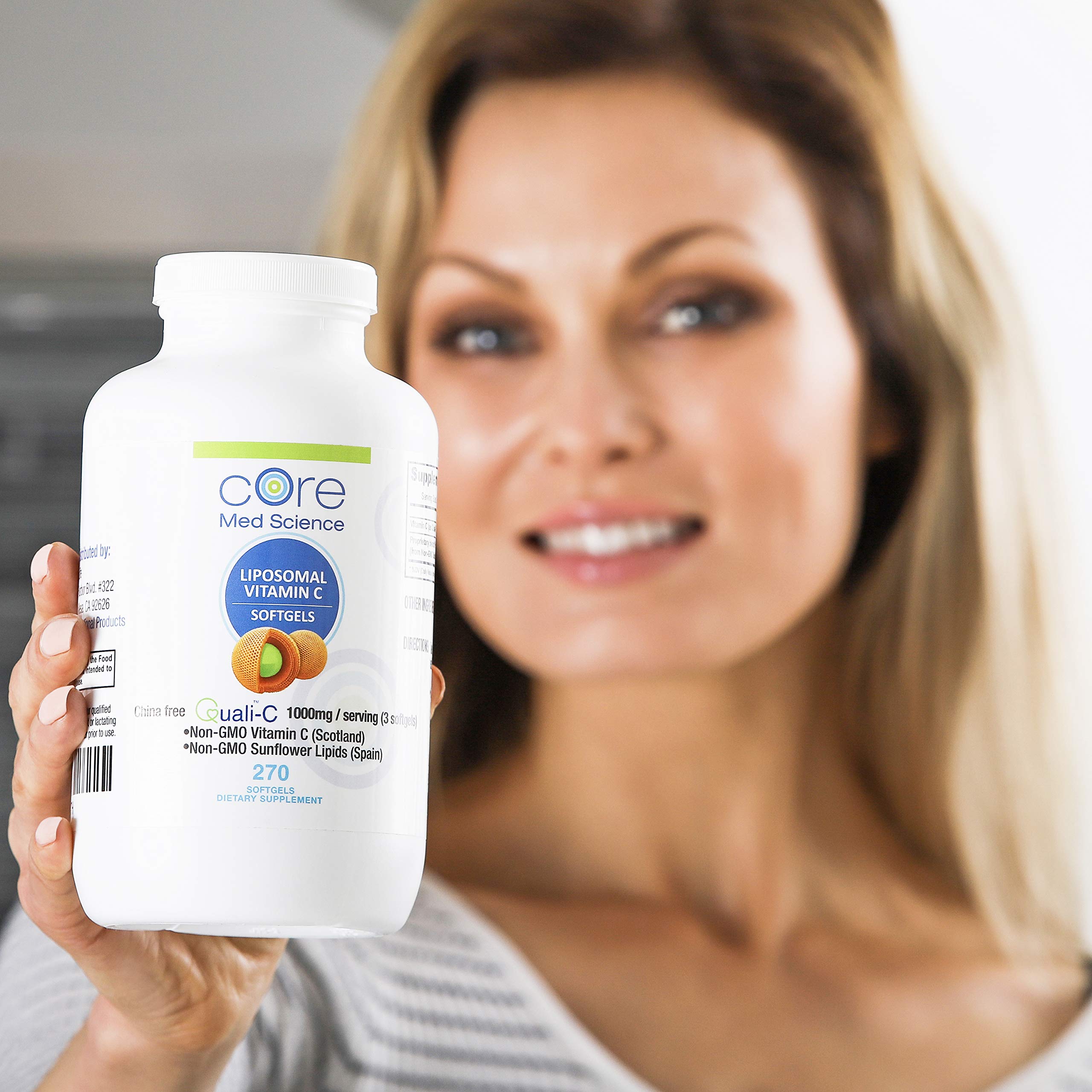 Liposomal Vitamin C Softgels 1000mg/dose 3 Month Supply 270 softgels Quali®C Vitamin C