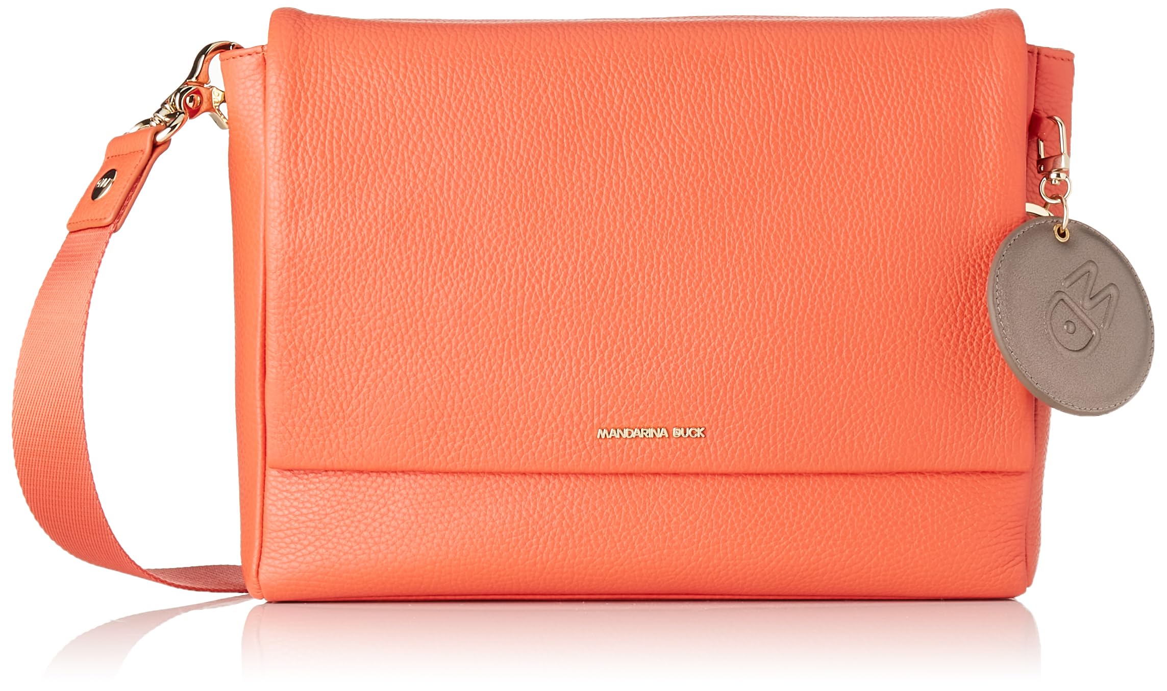 Mandarina Duck Mellow Leather, Women's Crossover, Cayenne, Taglia Unica
