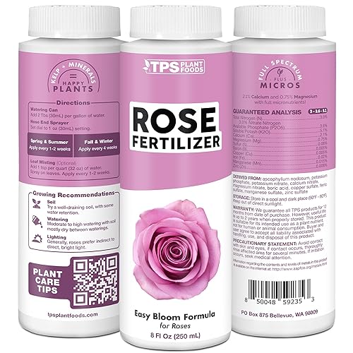 Miniatura 5 de TPS NUTRIENTS Fertilizante de rosas para plantas con flores, alimento líquido para plantas, 32 oz (1 cuarto de galón)