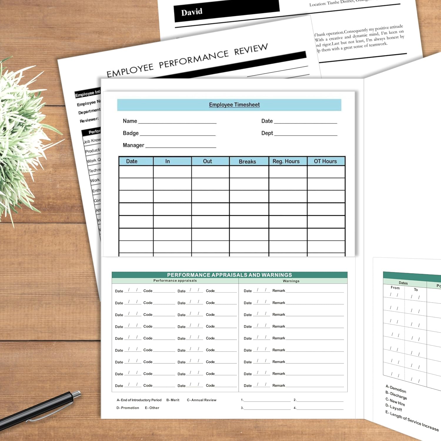 Employee File Folders, 25-Pack Heavy Duty Cardstock, Letter Size 9.5x11.5, Secure 2-Pocket Design for HR Document Organization & Storage (Green)