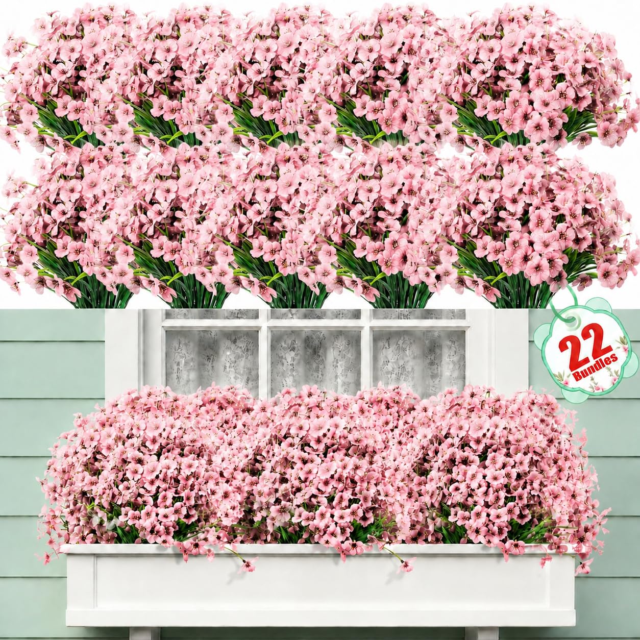 Powbrace 22 Pack Artificial Flowers