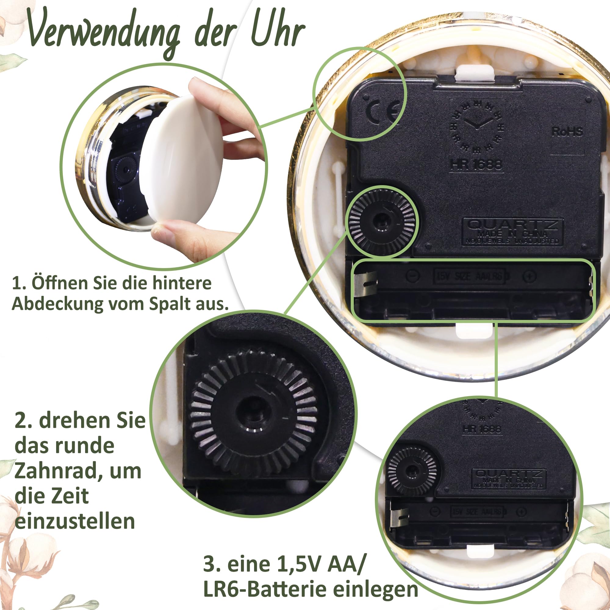 OkiyiD 50. Jahrestag Hochzeit Geschenk, Jahrestag Quarzuhr, Schreibtisch Tisch Uhr, 50 Jahre Ehe, Goldene Hochzeit für Paar, Eltern, Großeltern (50. Jahrestag)