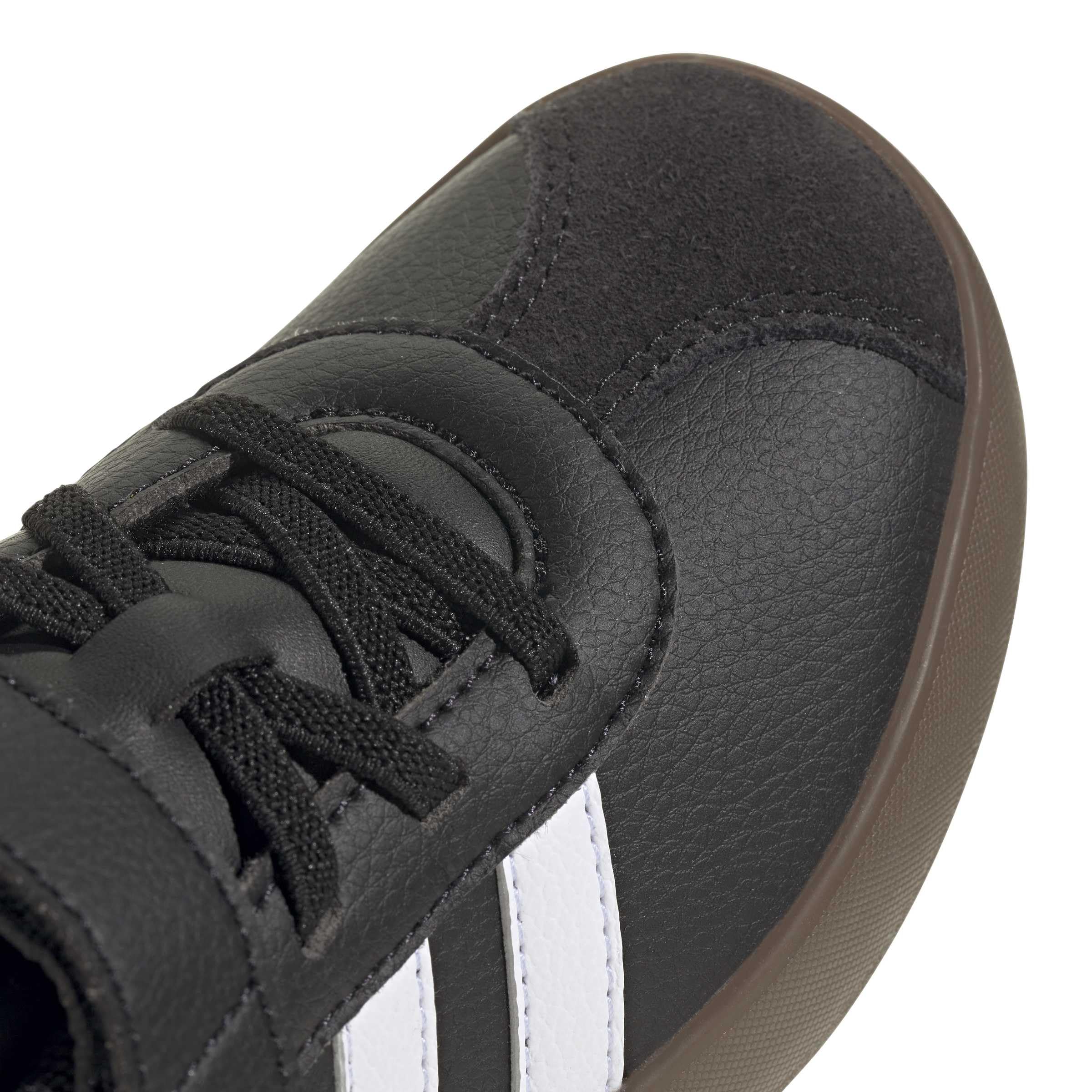 adidas Uniseks - dzieci VL COURT 3.0 Shoes, Black/White/Black, 30 EU