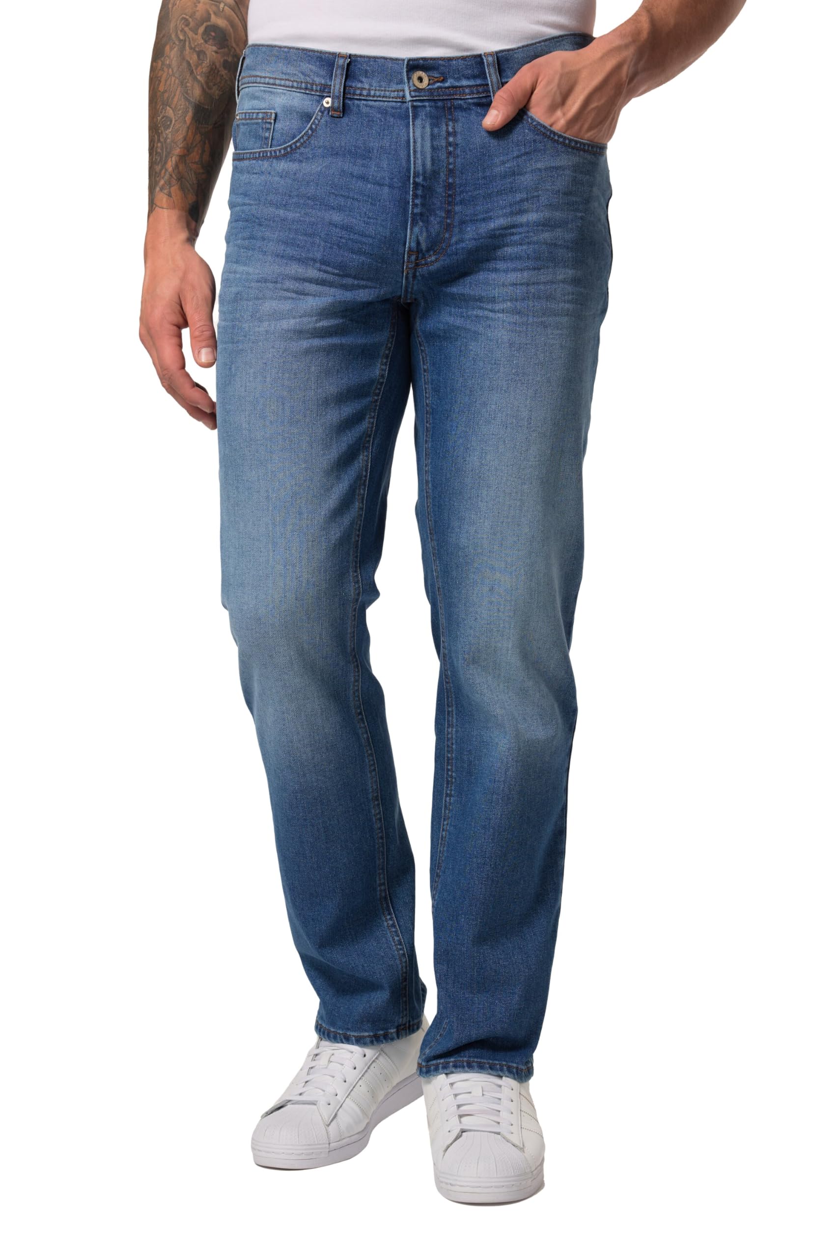 JP 1880 Herren große Größen Übergrößen Menswear L-8XL Jeans, Denim, FLEXNAMIC®, recycelten PET-Flaschen 837045