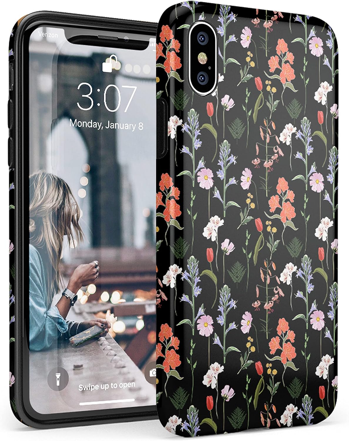 Casely iPhone X/XS Case | Secret Garden | Mixed Floral | Classic Ultra Slim Design