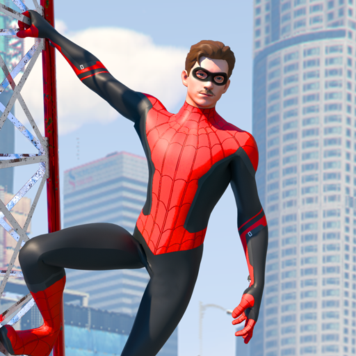 Rope Gangster City War 3D: Ein echter Spinnenheld in der offenen Welt, der ein superkämpfendes Gangsterspiel fliegt