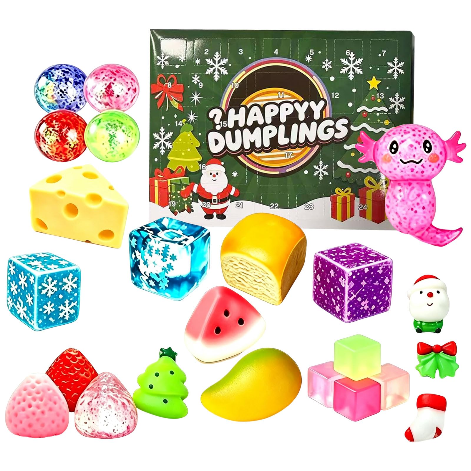 Dumpling 𝓢𝓺𝓾𝓲𝓼𝓱𝔂 Advent Calendar 2026, 24 Days Christmas Countdown