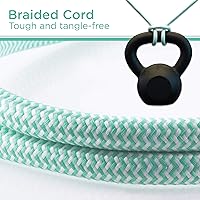 Vista 4 de Cable de extensión para estación de carga de USB Cordinate 41691, de diseño, conector múltiple con protección de sobrecarga eléctrica 2 tomas