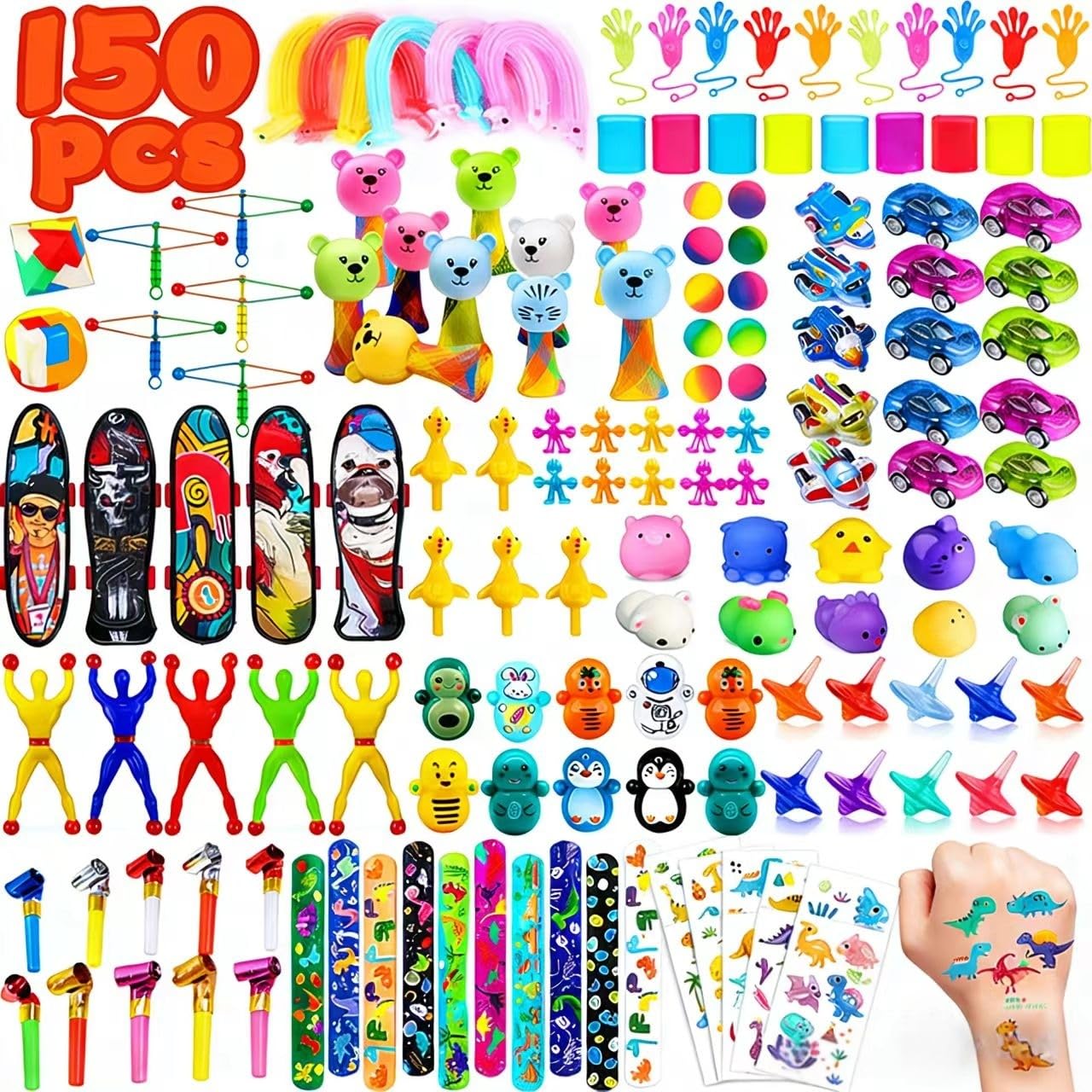 LURICO Piñata Speelgoed, 92 Stuks Kinderverjaardag, Cadeautjes voor Kinderverjaardag, Feest Cadeautjes, Party Cadeautjes, Klein Speelgoed Pack voor Meisjes en Jongens Cadeau
