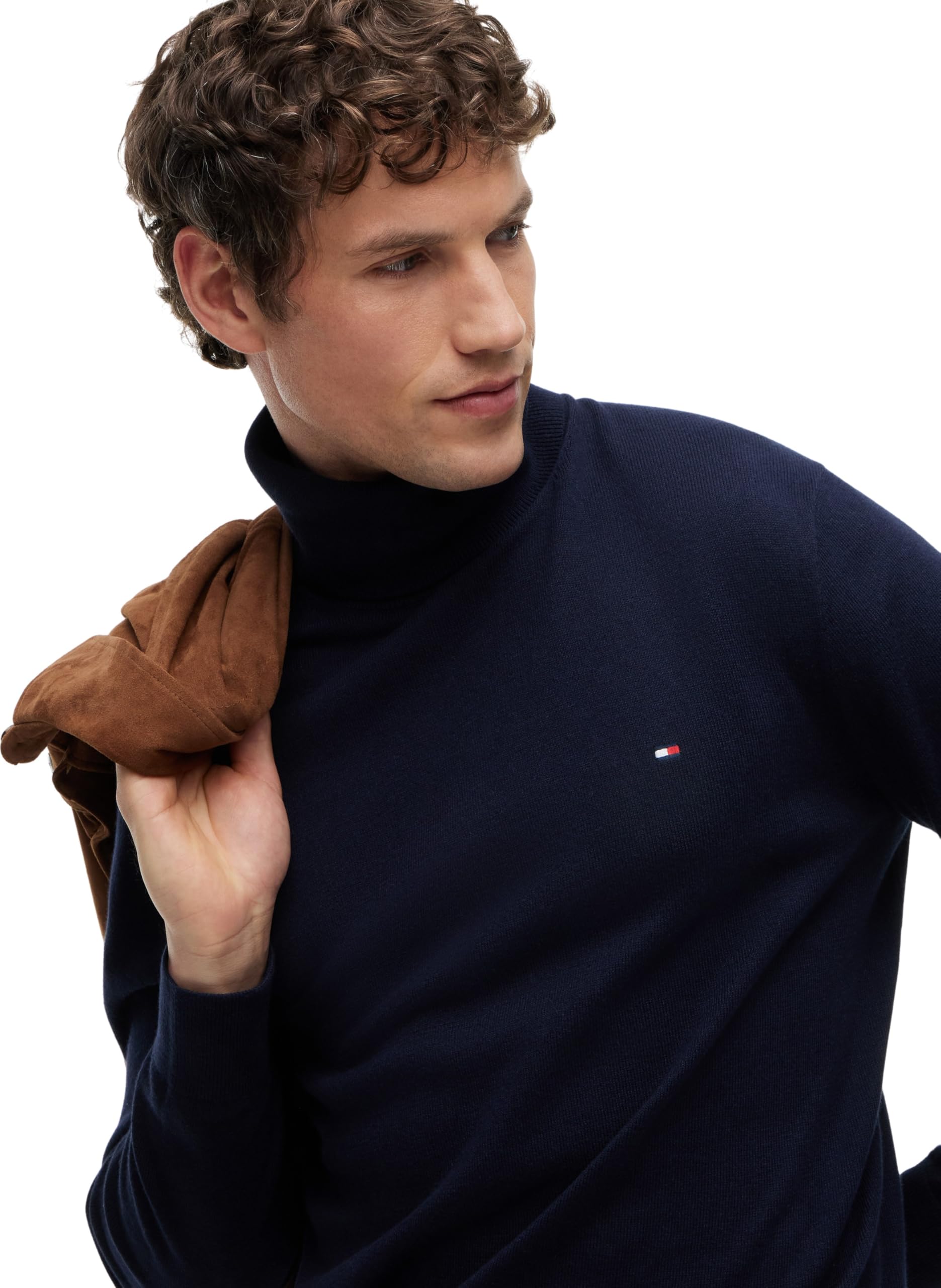 Tommy Hilfiger Pima Org Ctn Cashmere Roll Neck Mw0mw28048 Maglioni, Uomo