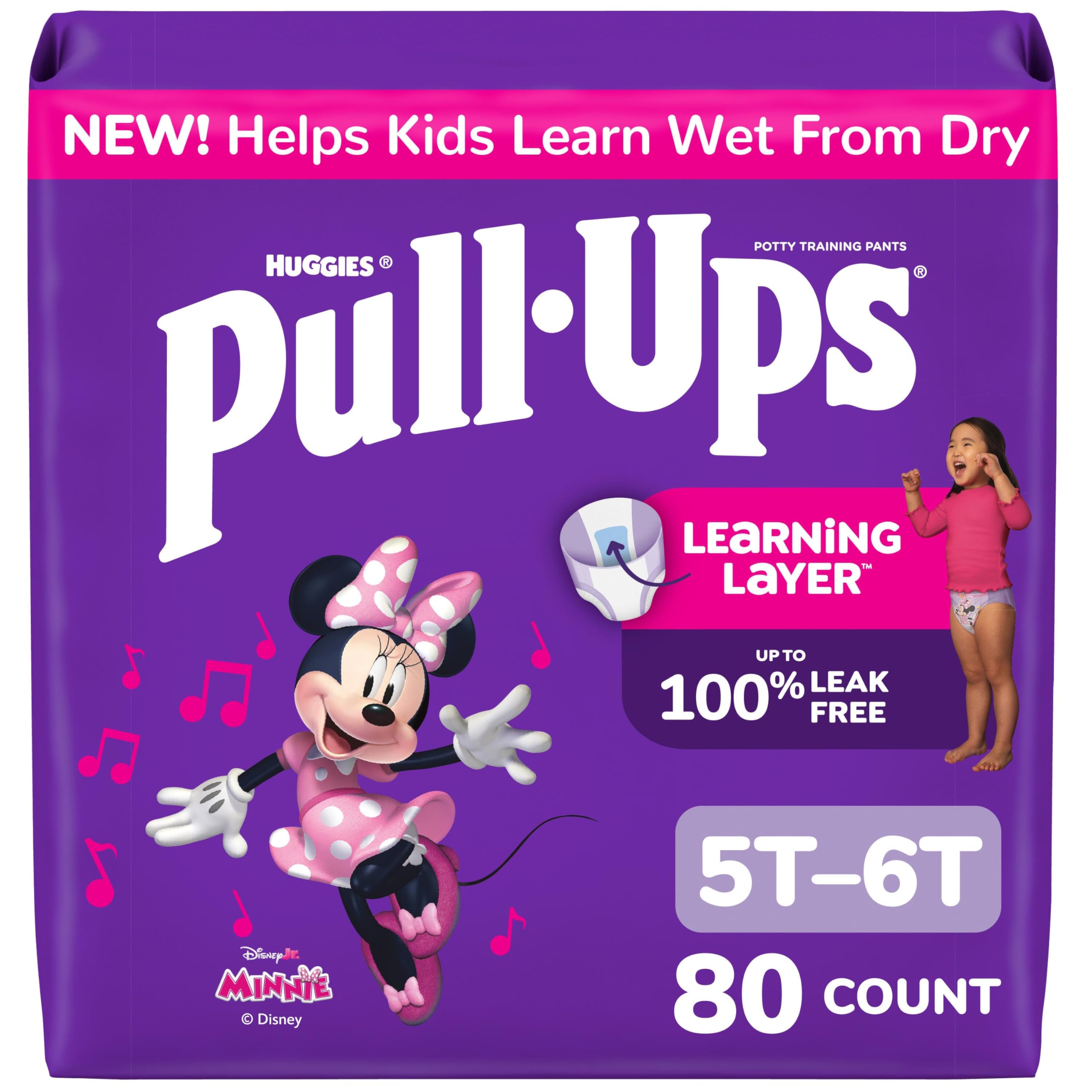 Pull-Ups Girls Training Pants Size 5T-6T