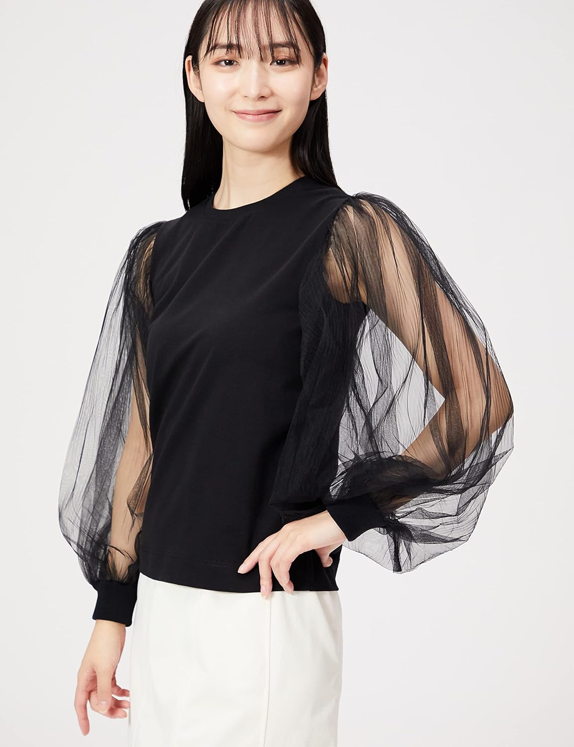 ダブルスタンダード Sov. / ボリューム袖ニットポロシャツ