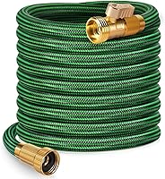 Vista 1 de Garden Hose 75 ft NON-EXPANDABLE Water Hose, Flexible & Lightweight Kink Resistant Hybrid Hose, Leak-Proof Heavy Duty, Super Durable Fabric with
