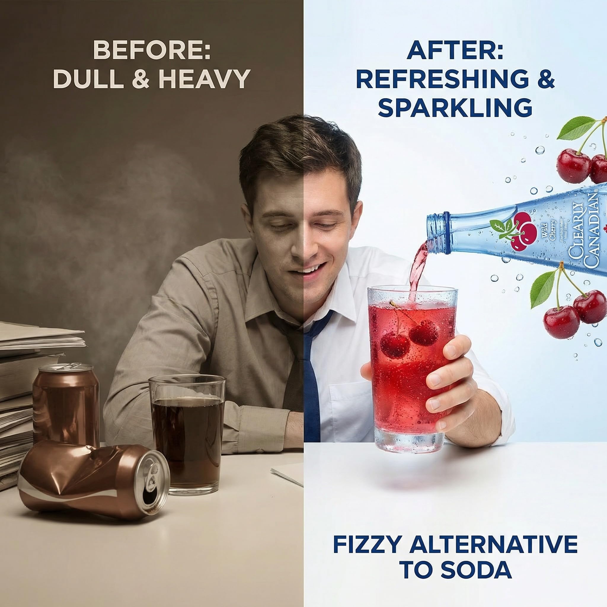 Sparkling Wild Cherry 11 fl oz – Sparkling Water Can – Flavored Beverage Drink – Cherry Seltzer Alternative – Soda and Club Style Beverage – Pack of 12