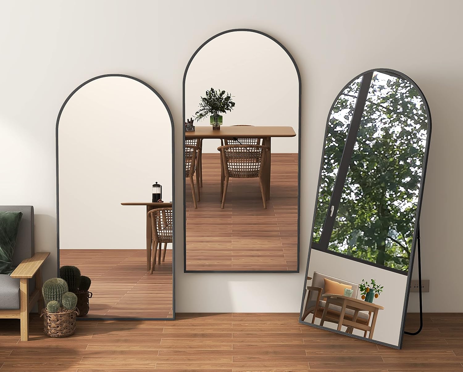 大型アーチ型スタンドミラー POPROOM 韓国 アーチ型スタンドミラー