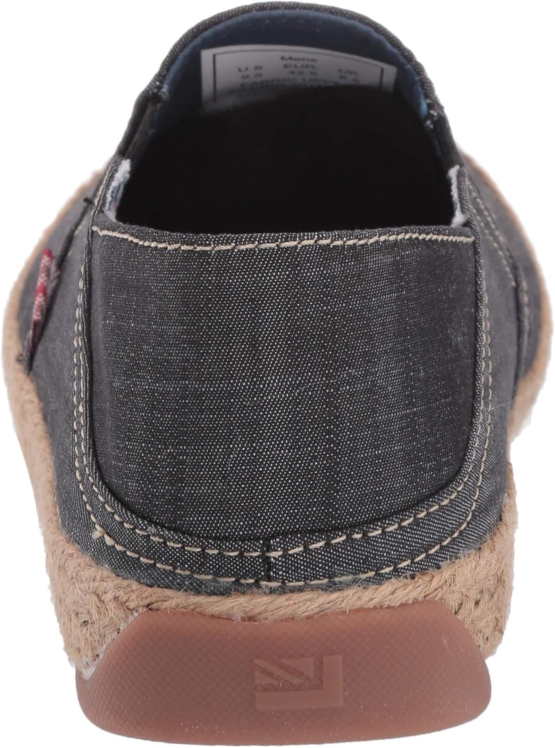 Ben Sherman Men's Prill Heel Slip Sneaker 8 Black Linen