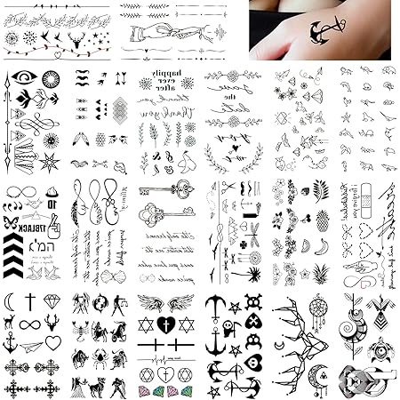Amazon Com Sheets Fake Black Tiny Temporary Tattoo Body Sticker Hand Neck Wrist Art Fashion Beauty Personal Care Amazon Com Sheets Fake Black Tiny Temporary Tattoo Body Sticker Hand Neck Wrist Art Fashion Beauty Personal Care