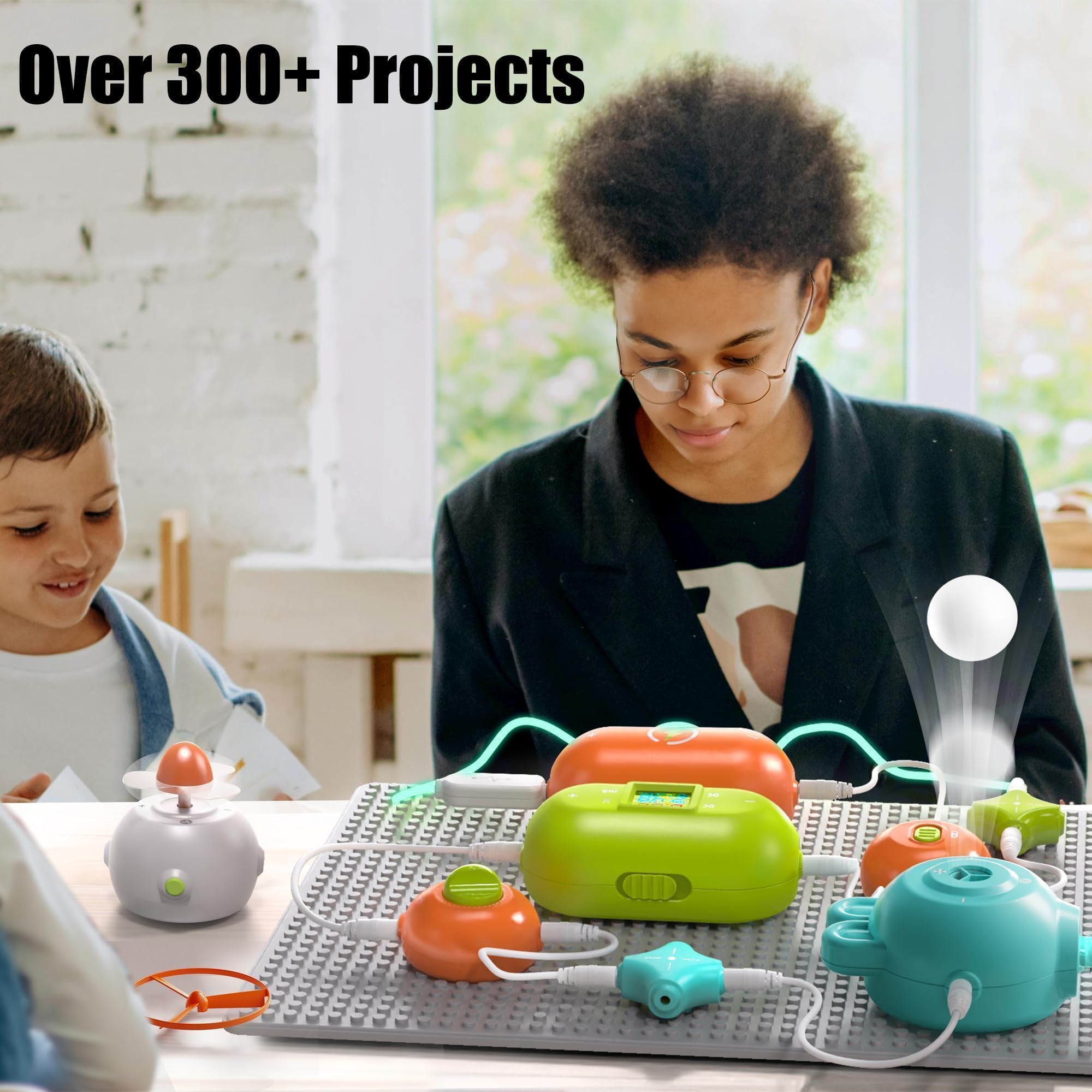 Modulo di sperimentazione per circuiti fisici, puzzle combinatorio fai da te per bambini, kit di scoperta elettronica, adatto per comuni basette elettroniche, dai 3 anni in su