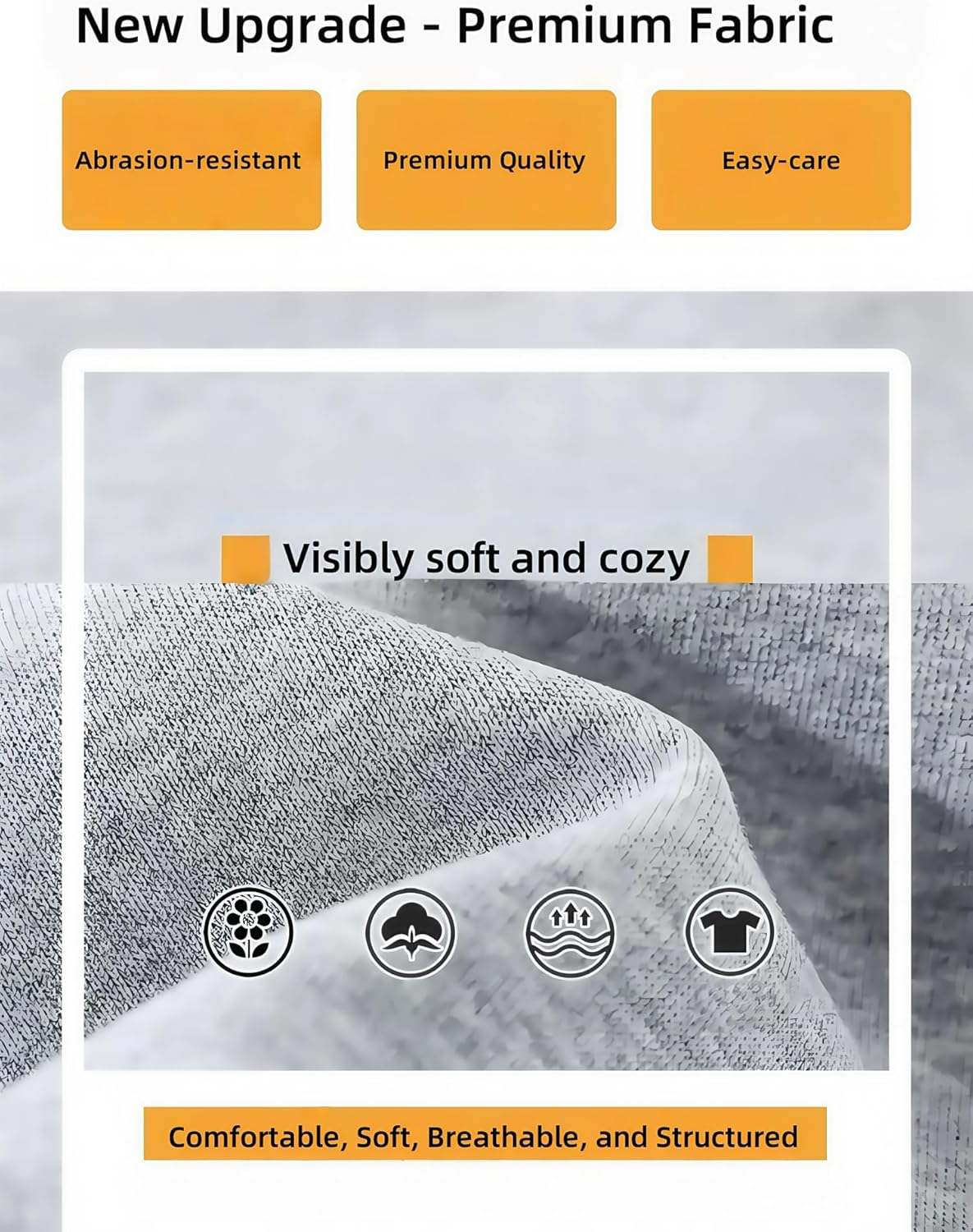 Men’s Baggy Sweatpants Fleece Wide Leg with Elastic Drawstring Waist, Casual Loose Lounge Joggers - Image 6