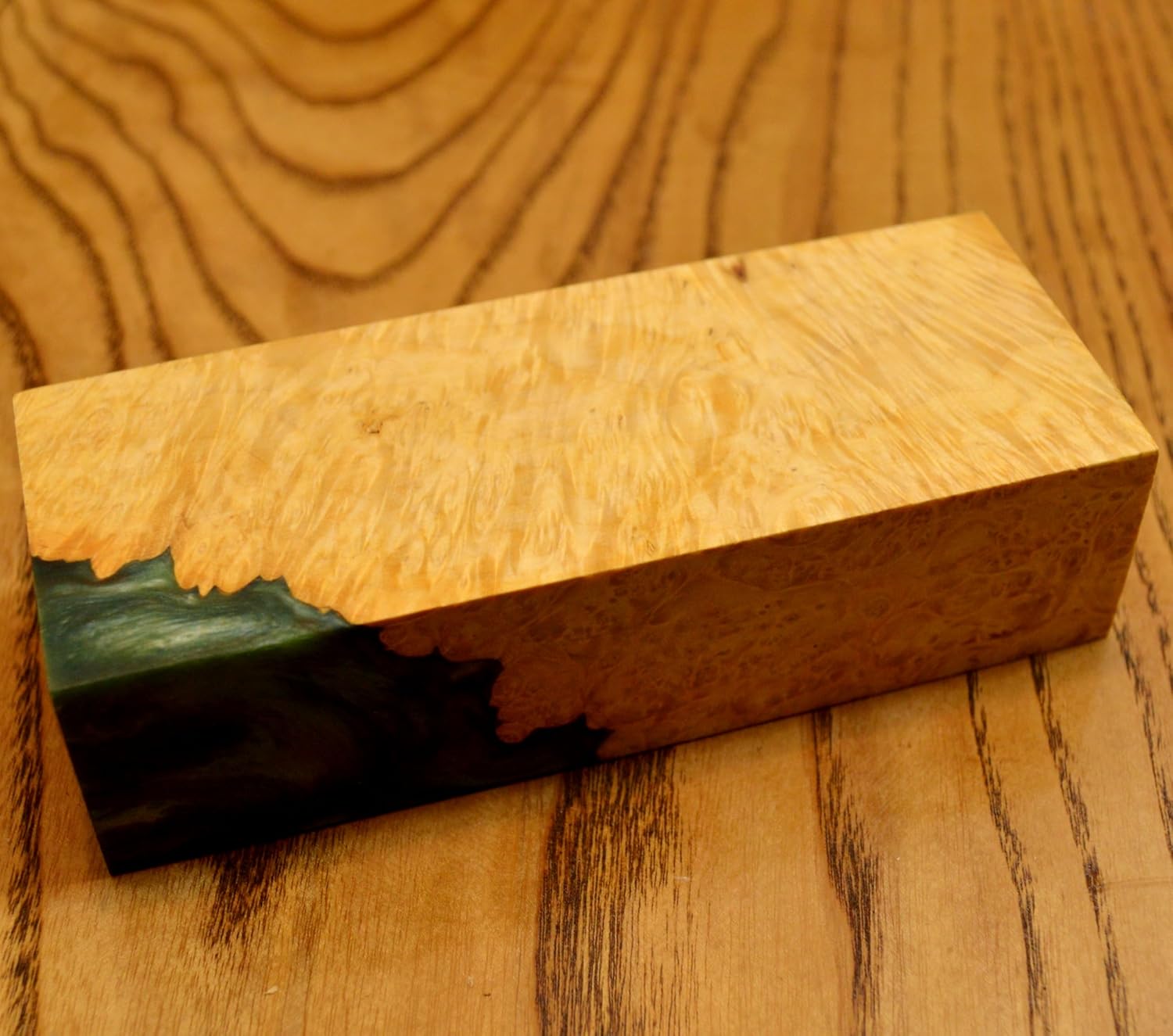 Burl Hybrid Stabilized Wood Wooden Block Turning Blank Block Bar Handle Blade Knives Knife Stabilizing (G73)