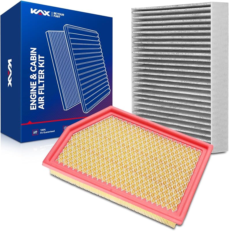 Kit Filtro de Ar do Motor e Filtro de Cabine KAX CA11877 + CF12000 para Jeep Cherokee 2014–2018 – 2 unidades