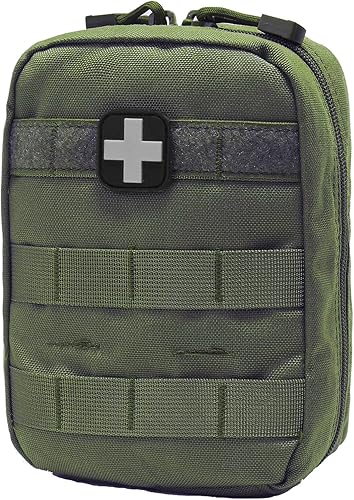Vista 19 de Carlebben EMT Pouch MOLLE Ifak Pouch Tactical MOLLE Medical First Aid Kit Utility Pouch Canela,CP Camouflage,Verde