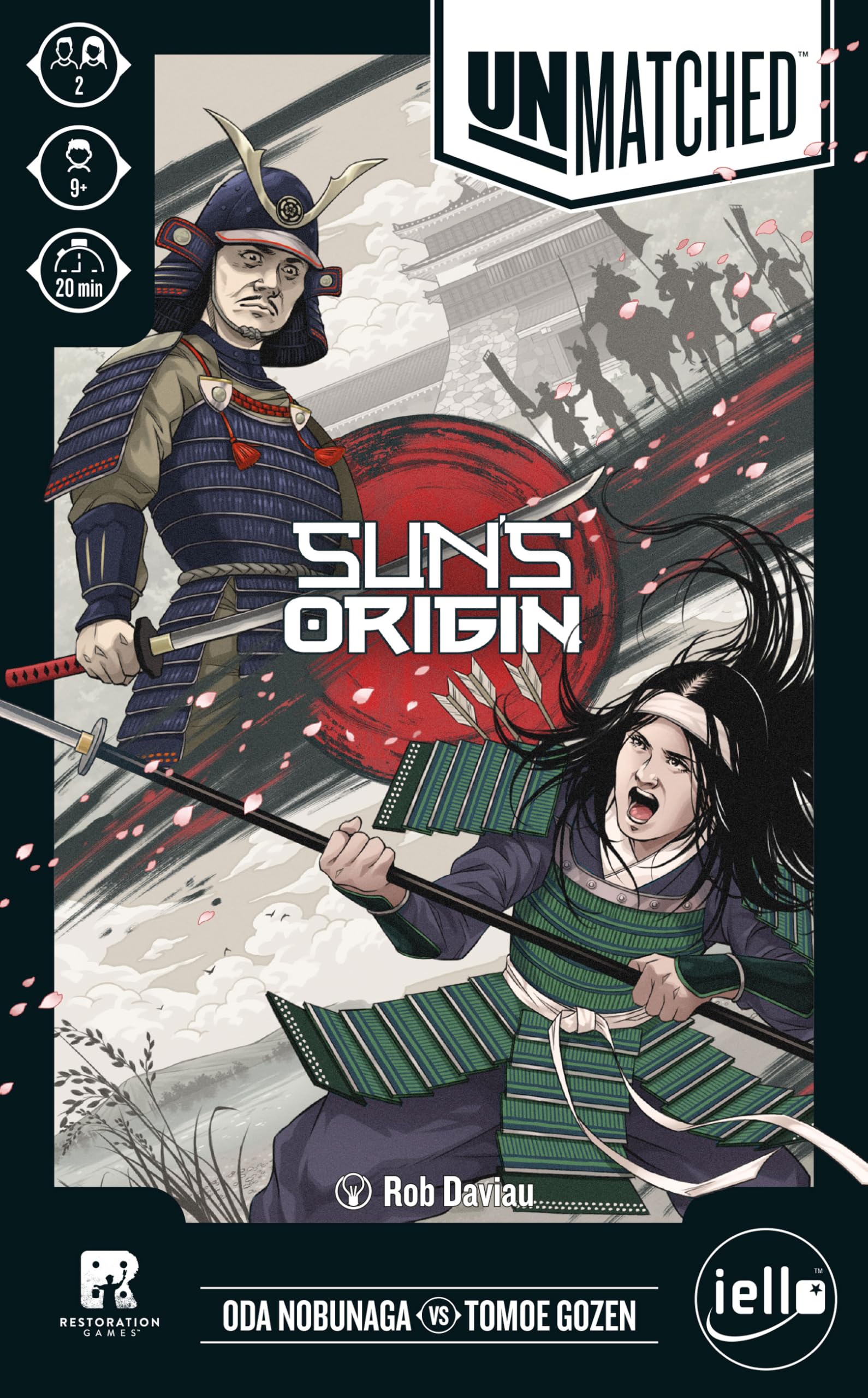 IELLO | Unmatched: Sun's Origin | Board Game | Ages 9+ | 2 Players | 20+ Minutes Playing Time