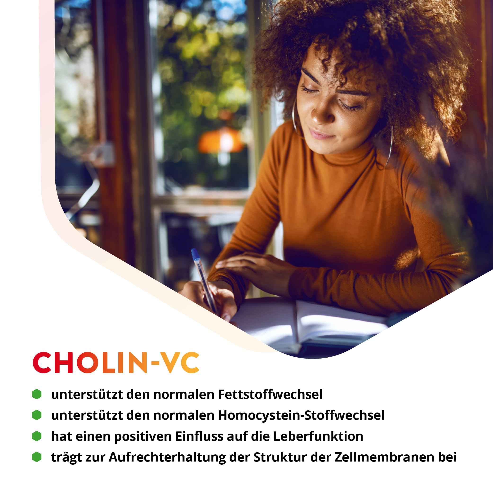 Vitals Cholin-VC – 400 mg elementares Cholin (VitaCholine), hochdosiert, 100 Kapseln