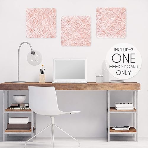 Miniatura 8 de Sweet Jojo Designs Tablón de anuncios de fotos de memoria de tela blanca, terciopelo arrugado liso, lujoso, elegante, princesa, bohemio, shabby