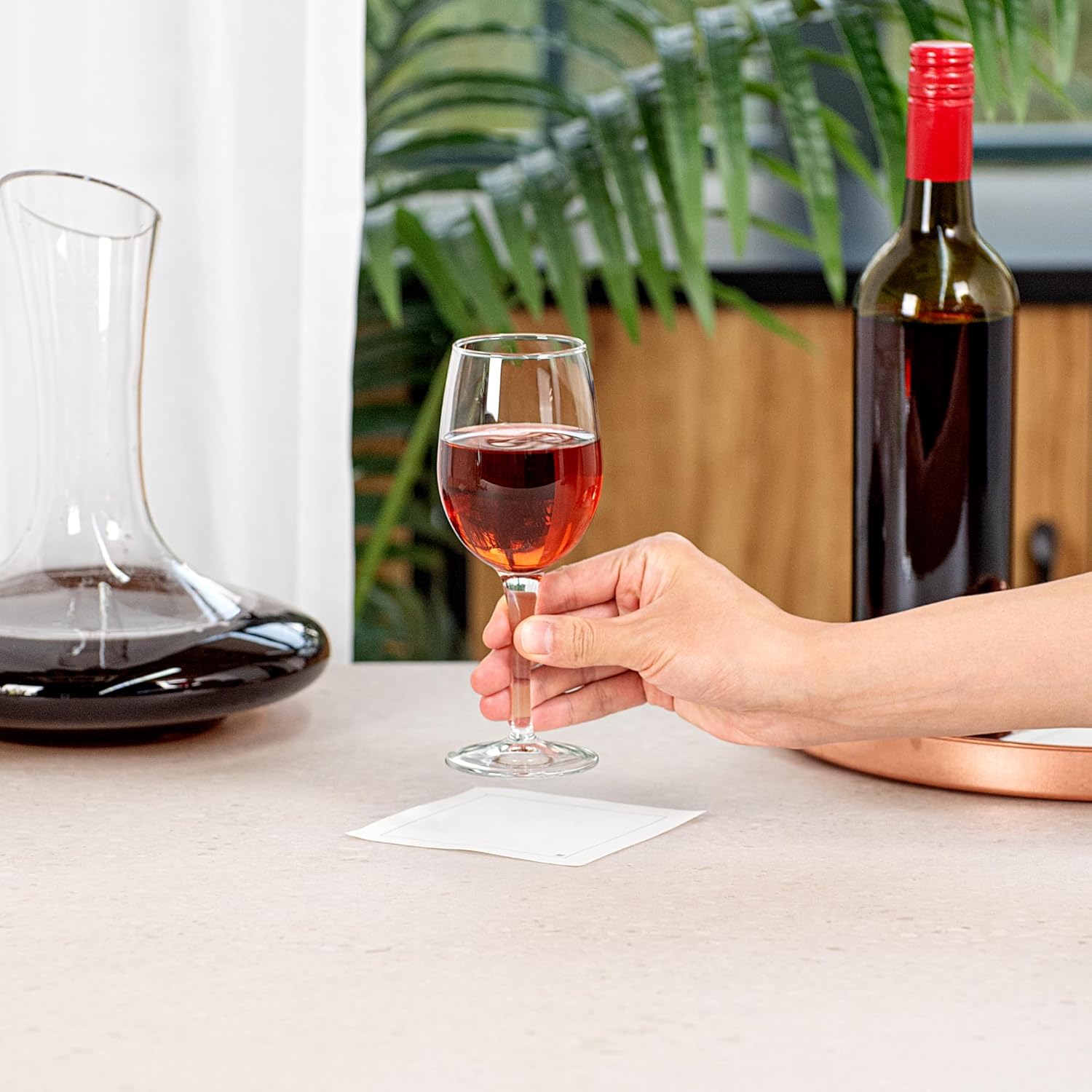 Restaurantware-Cascata 8.5 Ounce Dessert Wine Set, Set Of 6 Tempered Port Wine Glasses - Chip-Resistant, Fine-Blown Glass Dessert Glasses, Dishwasher-Safe, For Port Wines