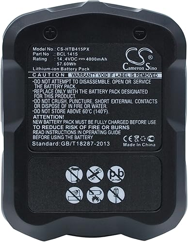 Batería de repuesto para Hitachi DS 14DVF3 WH 14DMB DV 14DL WH 14DSL WH 14DML DS 14DVA BCL1415 327729 BCL 1415 327728 EBL 1430 BCL 1430 (14,4V)