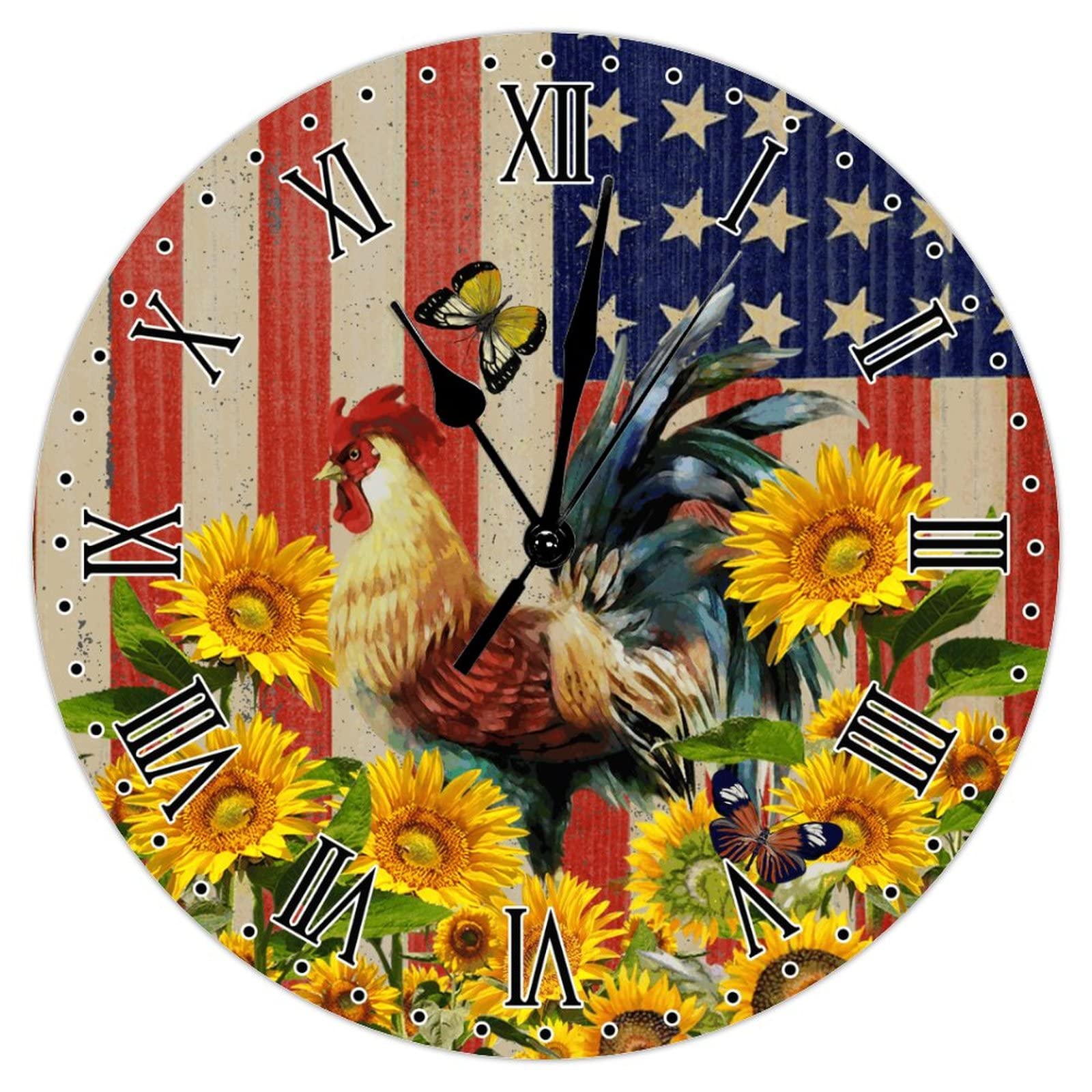 Horloge murale en bois vintage, le cadeau idéal pour crémaillère
