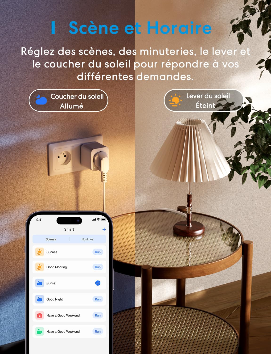 Meross - Toma conectada (tipo E), 16 A, conector WiFi compatible con Alexa y Google Home, 4 tomas con medición de consumo eléctrico con control de voz, control remoto y configuración Bluetooth