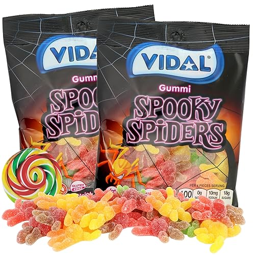 Miniatura 1 de Gomitas de araña de Halloween 2023, caramelos surtidos en forma de insecto con sabor a frutas, golosinas de fiesta de temporada, 4.5 onzas (paquete